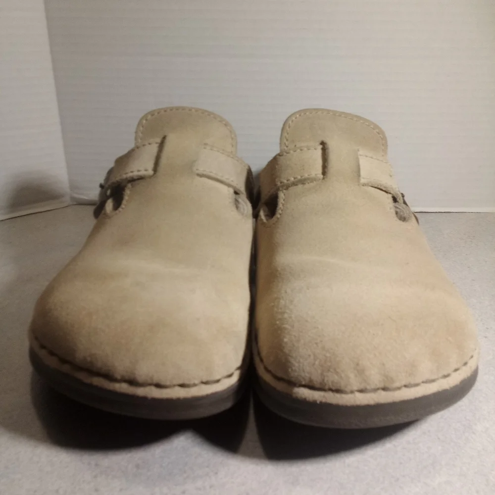 Birkenstock Boston Shearling Tan Clogs US sz. Men 10. Woman 11-11.5 - Picture 2 of 10